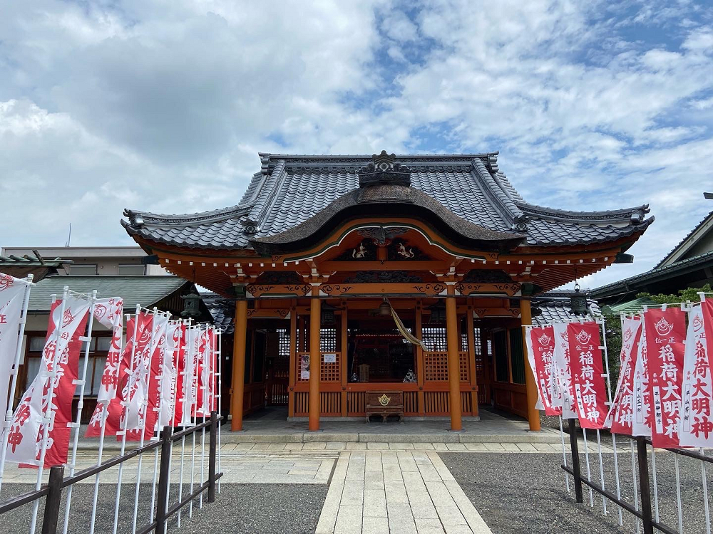 稲荷神社　古写真　殿舎改築記念　門外不出　骨董　アンティーク 稲荷神社 古写真 殿舎改築記念 門外不出 骨董 アンティーク たべ